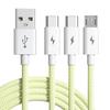 3in1 6A 66W Ultra Fast Charging Cable Fast Charger USB ToType C Cable Charging Cable Mobile Data Cable Suitable For IOS Android phone 1.2M/2M