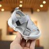Baby Boy Sandals Black Gray Pink Canvas Infant Girl Sandals Toddler Summer Walking Shoes Newborn Sneaker Beach Shoes D04143