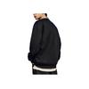 Anta Comfortable Casual Round Neck Simple Fleece Loose Sweatshirt Unisex Sweatshirt Basic-Black 952518702-3
