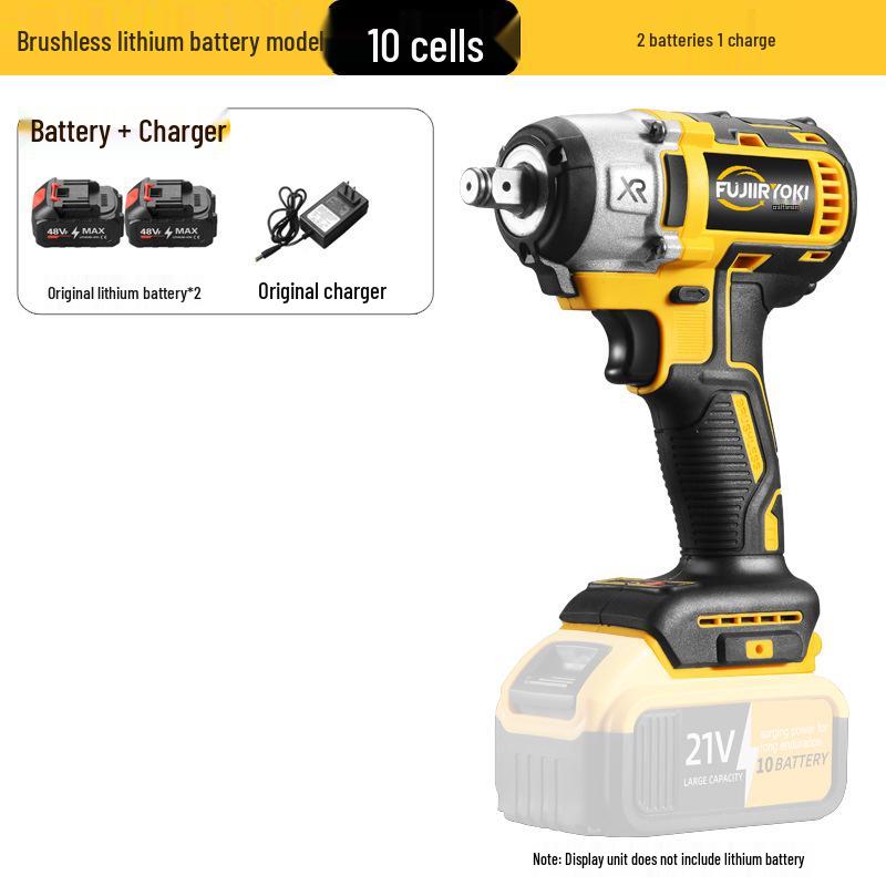 Brushless High Torque Electric Impact Wrench with Lithium Battery for Auto Repair