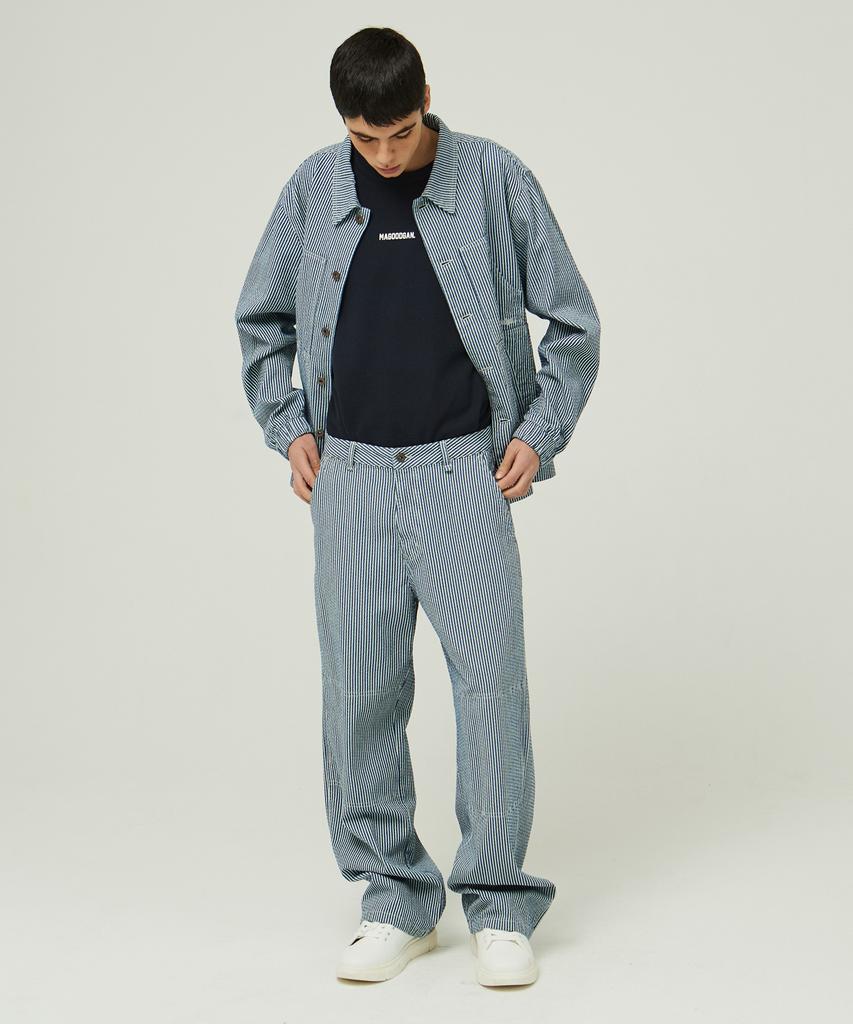 Magoodgan Hunter 5509 London Stripe Semi-Overfit Work Jacket
