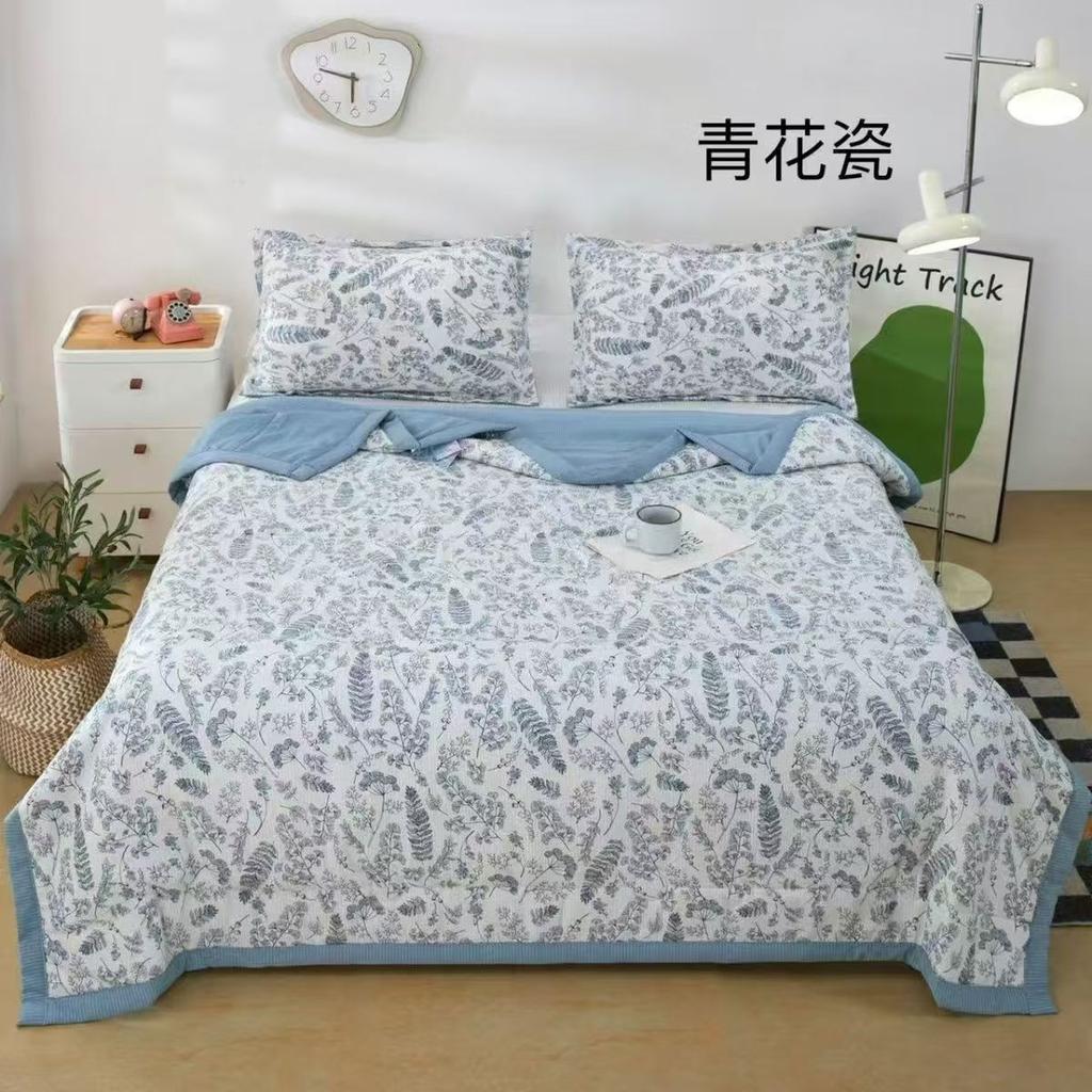 Summer Cool Air Conditioning Quilt Summer Single/Double Person Spring and Autumn Student Cartoon Blanket