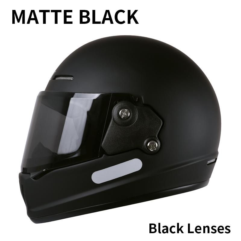 Unisex Retro Full Face Motorcycle Helmet 3C DOT Certified Four Seasons Cruise Multiple Design Options for Men And Women