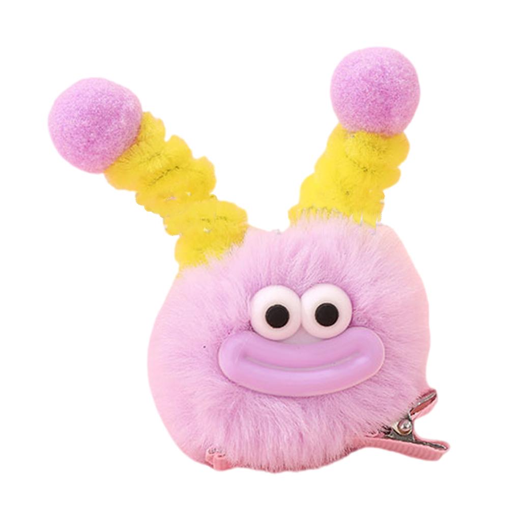 Furry Cartoon Plush Hair Clip Little Monster Barrettes Duckbill Hairpin for Women and Girl Party Accessories Headwear