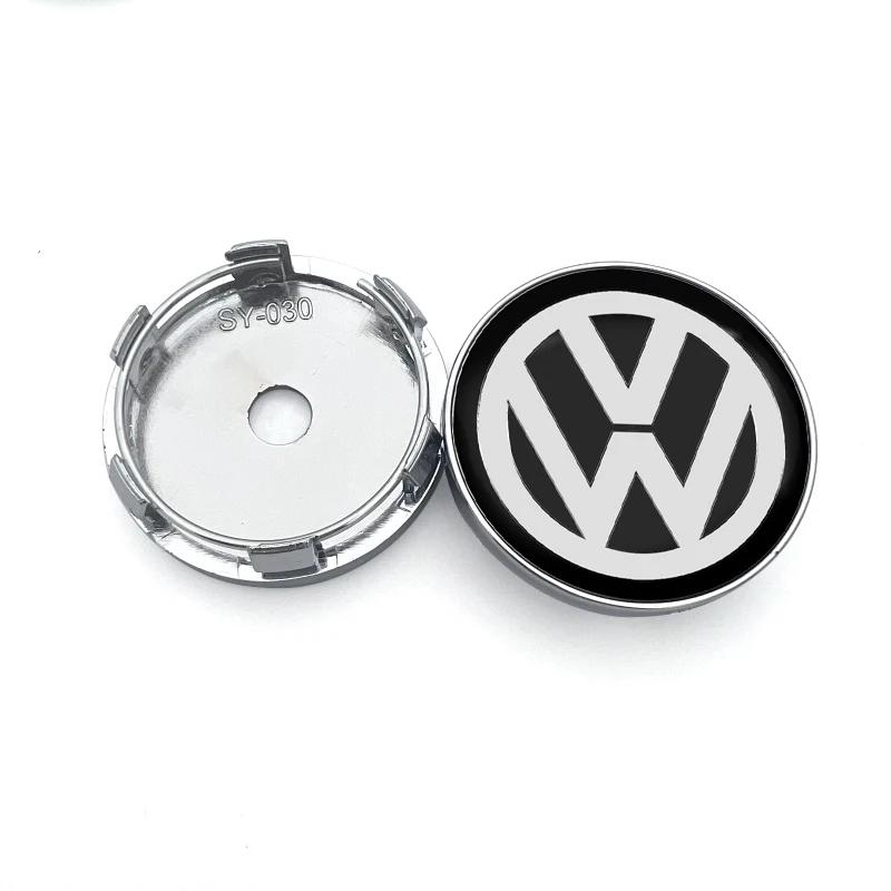 2026 Gorące Dla Volkswagen VW 4 szt. 60mm Środkowa Nakrętka Piasty Koła Samochodowego Pokrywa Piasty Felgi Pyłoszczelna Emblemat Dla Volkswagen Sagitar Lama