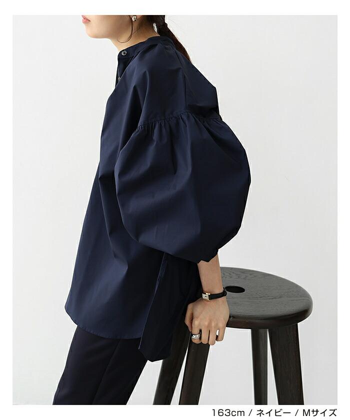 Korean chic autumn niche design sense round neck small breasted lace-up loose versatile lantern sleeve shirt top women