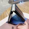 Stripe Litchi Grain Cross Pattern Case for Samsung Galaxy Z Flip 5 Flip 4 Flip 3 Phone Case Full Shockproof Luxury Leather Case for ZFlip4 3