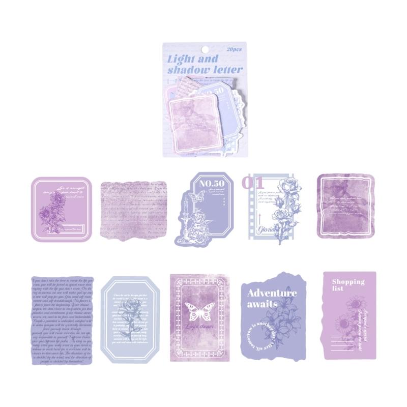 

20 Retro Theme Decorative Sticker For Journaling Supplies Handmade Crafting Scrapbook Album Embellishment