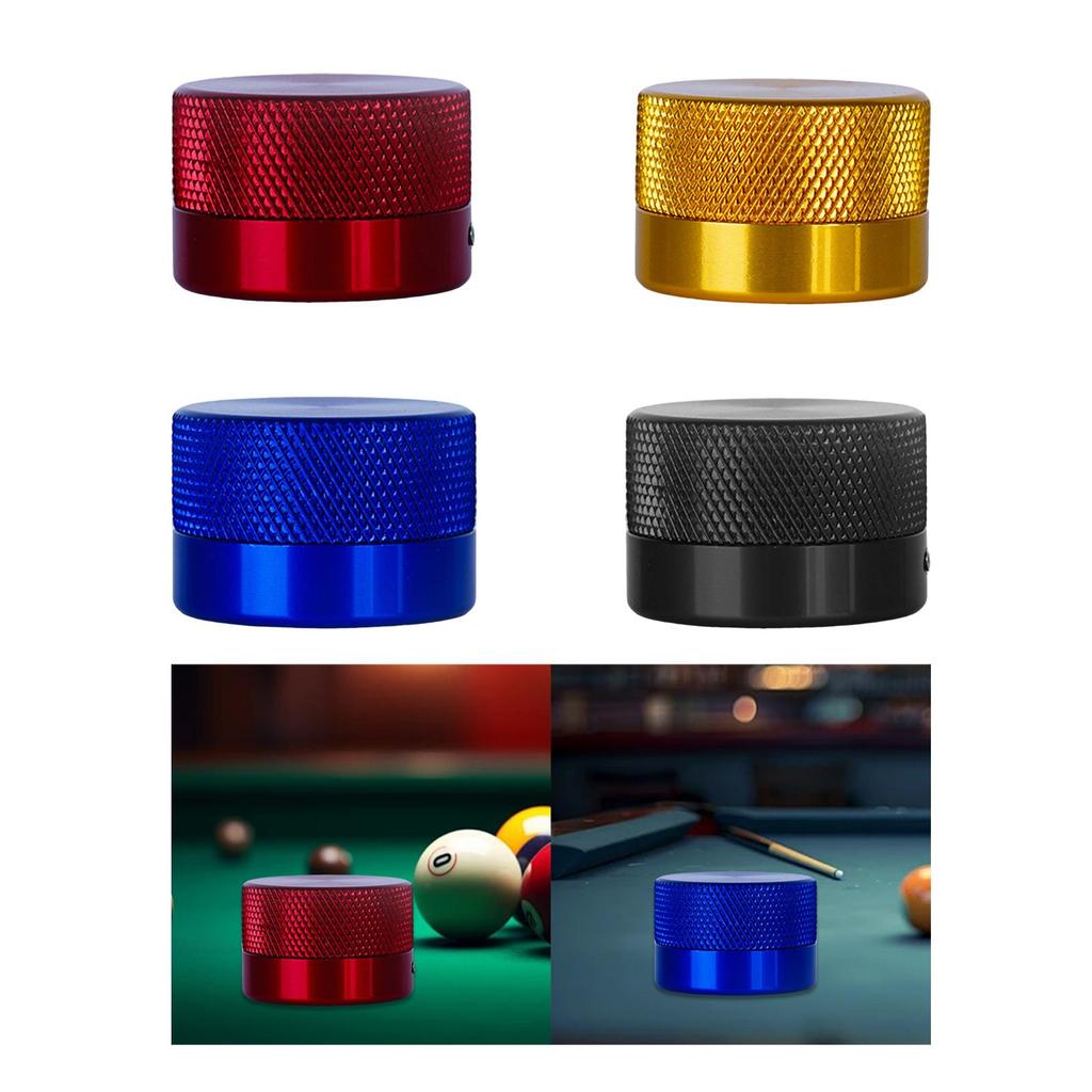 Pool Chalk Holder Easy to Carry Organizer Container Carrier Case Screwed Cap Box Aluminum Alloy Pool Billiard Accessories Small