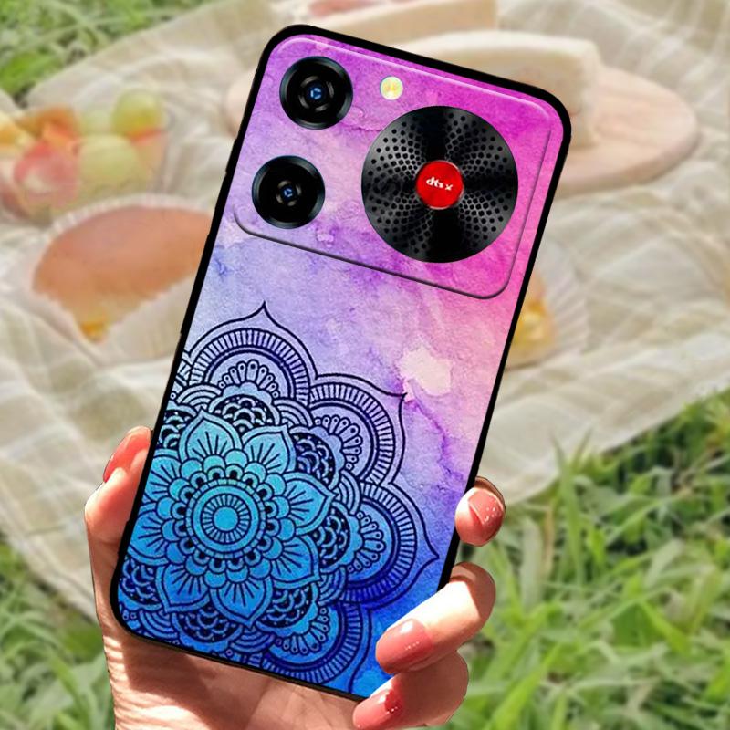 Per ZTE Nubia Custodia Musica Antiurto TPU Silicone Nero Paraurti Cover Per ZTE Nubia Custodie Telefono Musica Carina Cover Posteriore Fundas Capa