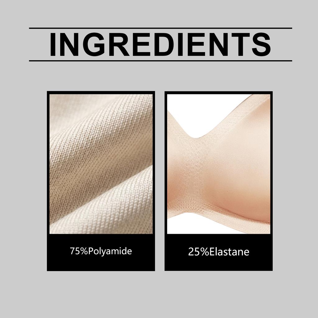 Zeriluna Bequeme, glatte, nahtlose Unterwäsche Weiche, elegante, zarte, atmungsaktive, formende und nahtlose Unterwäsche
