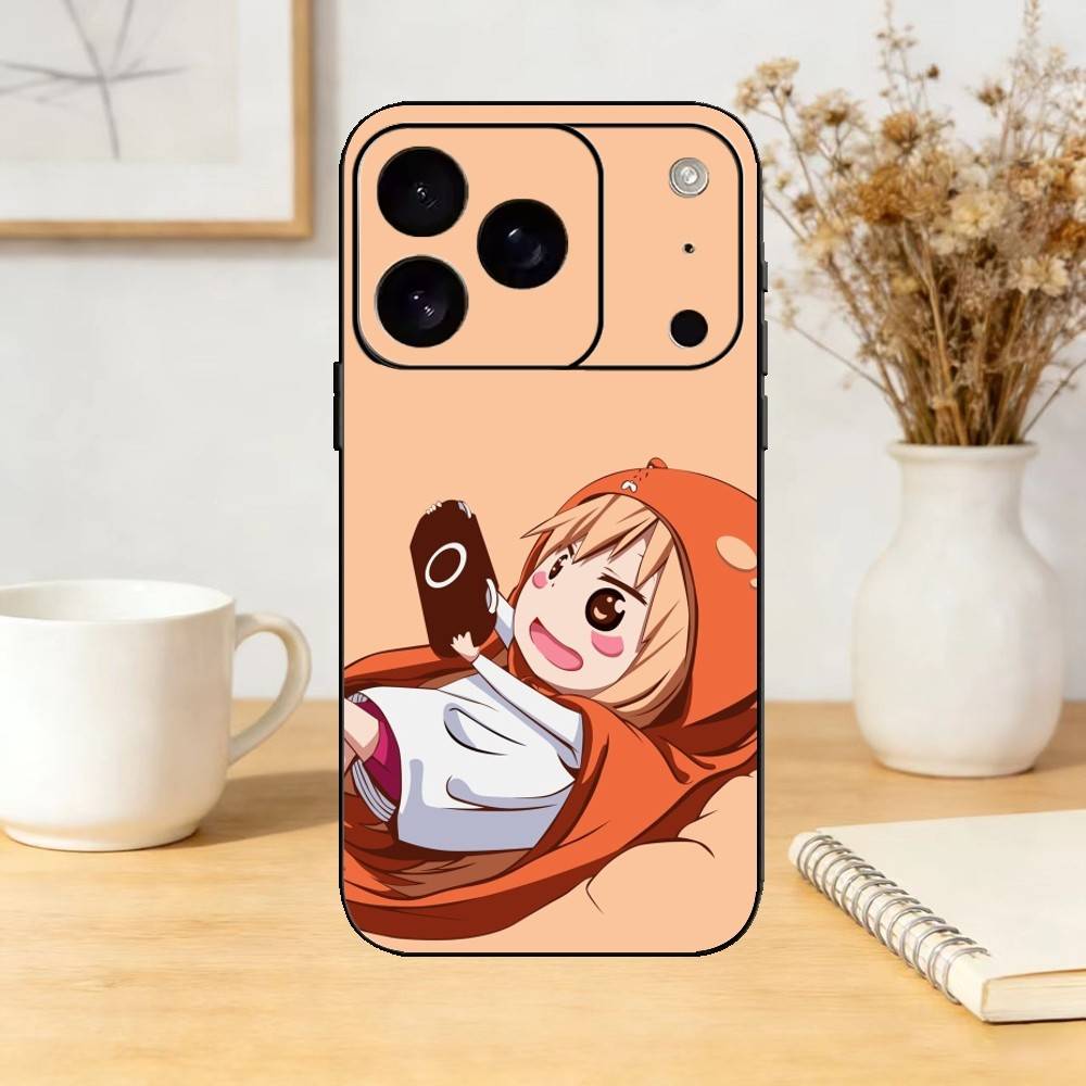 Mimouto!Umaru-Chan Phone Case Silicone Black Soft For IPhone 17,16,15,14,13,12,11,SE,Plus Pro Max