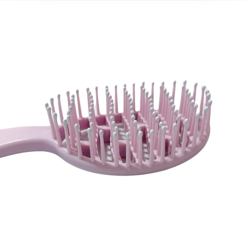 hair drying hair Quick-drying brush, brush, blow-drying brush, brush, pink.