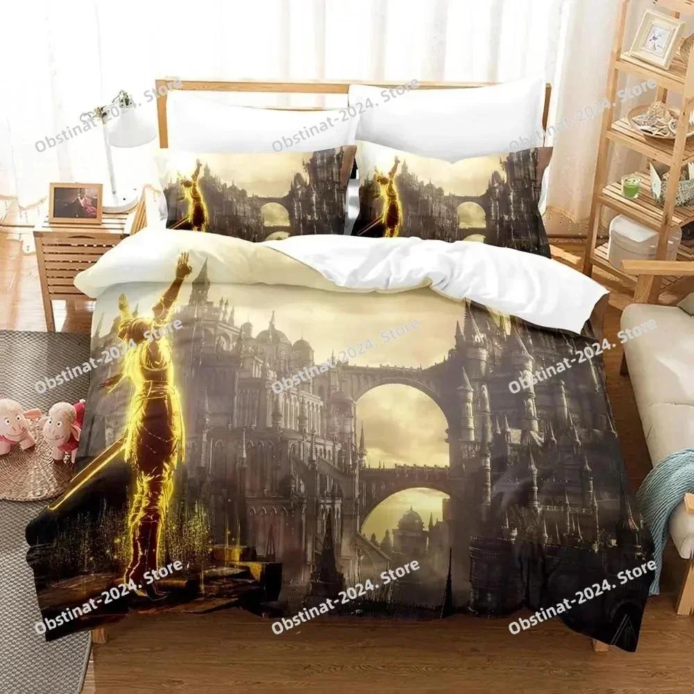 3D Print Game Dark Souls Bedding Set Printed single Comforter Quilt Bed Cover Duvet Cover Pillow Case 3 Pieces Kids Adult Size