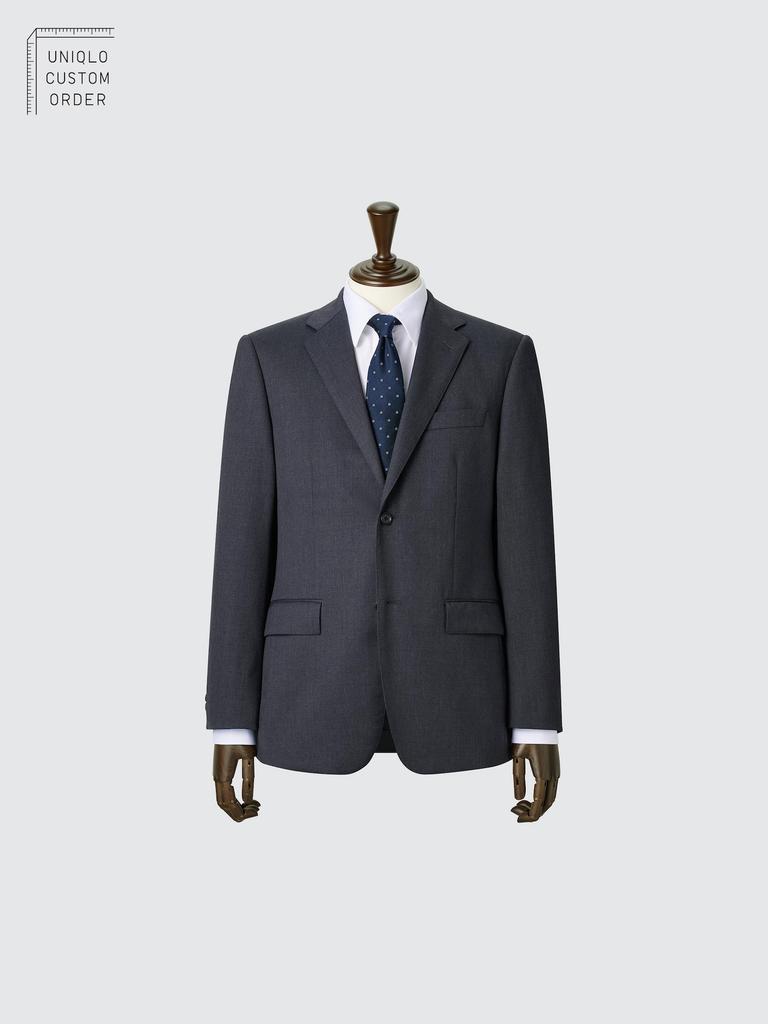 Uniqlo Japan Stretch Wool Slim Jacket  Can Be Set Up 
