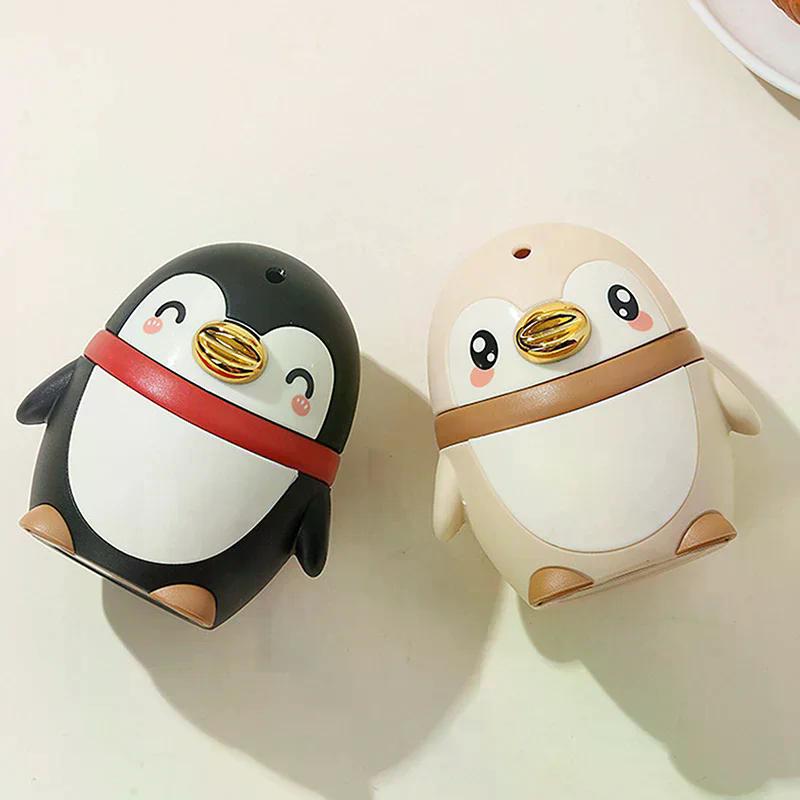 Penguin Design Automatic Toothpick Dispenser - Plastic Portable Case Ideal for Adults