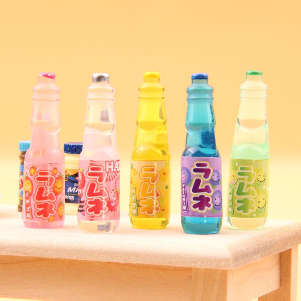 Handmade Resin Miniature Soda Bottle Dollhouse Accessory