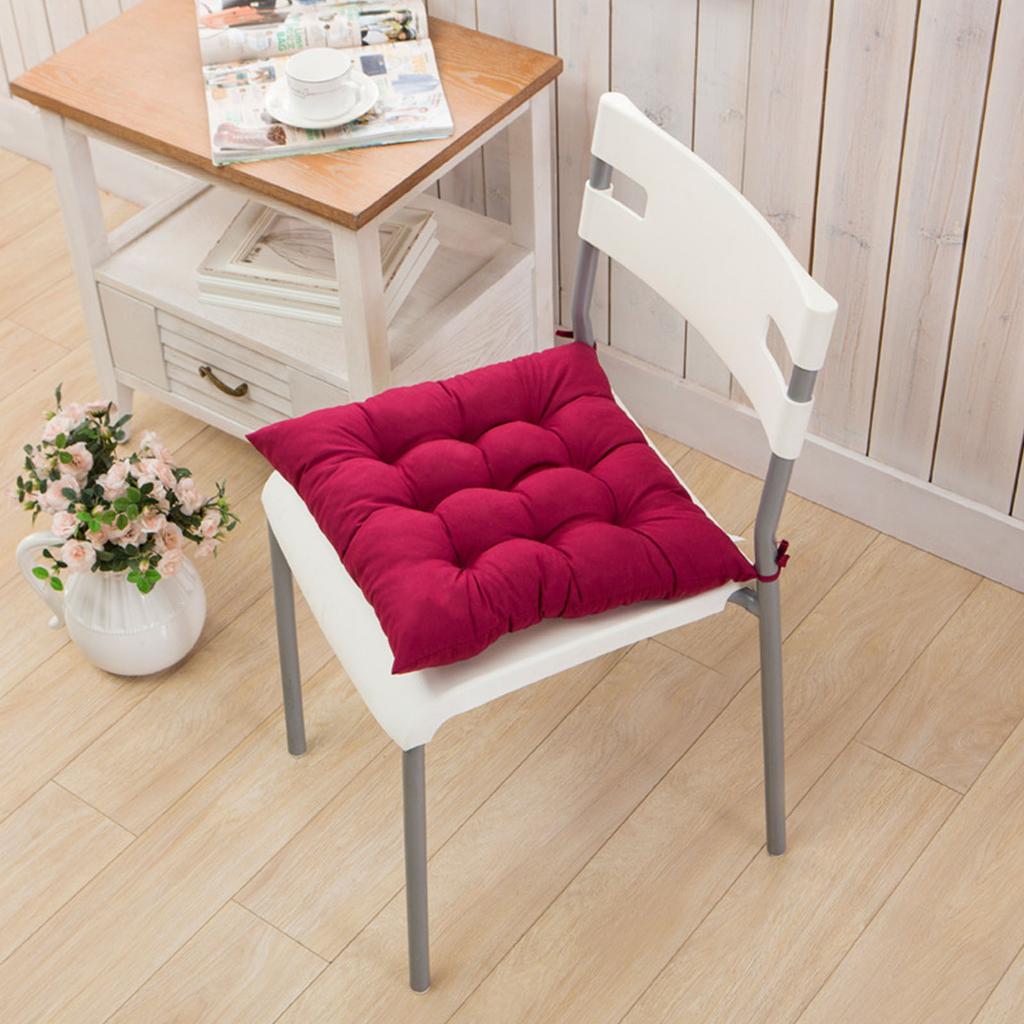 Ultra Soft Velvet Office Chair Seat Cushion With Non Slip Base Polyester Fabric For Desk Stool Or Home Study
