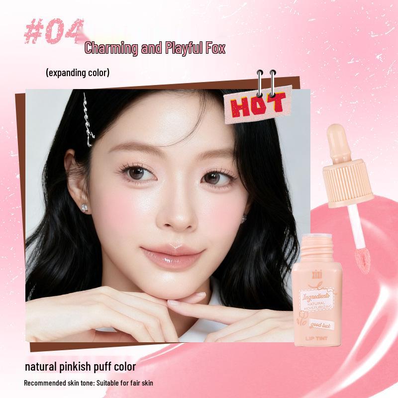 Xixi Snow Cream Satin Glow Liquid Blush - Energetic Natural Nude Matte Blush