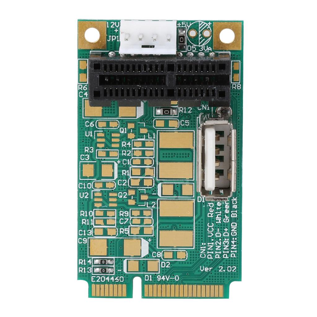 Mini PCI-E To PCI Express 1X Slot Adapter Riser Card Test PCI-E 4X8X16X