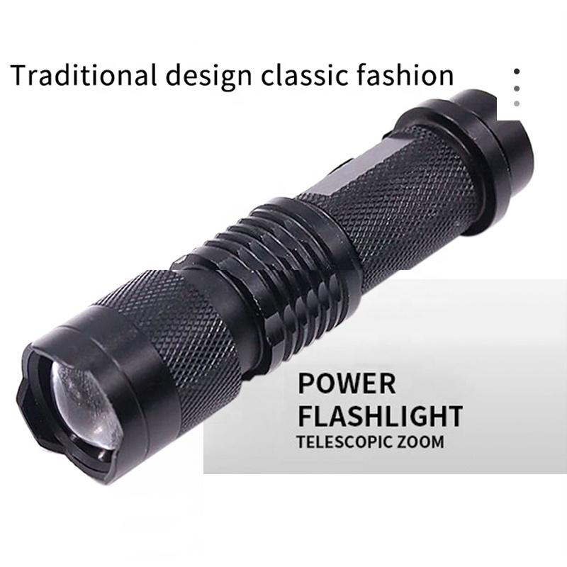 Xhp50 800 Lumen Usb Rechargeable And Zoomable Mini Led Flash Light Flashlights Torch