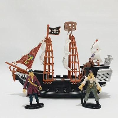 "Caribbean Pirate Ship Sailboat Toy Model for Kids"