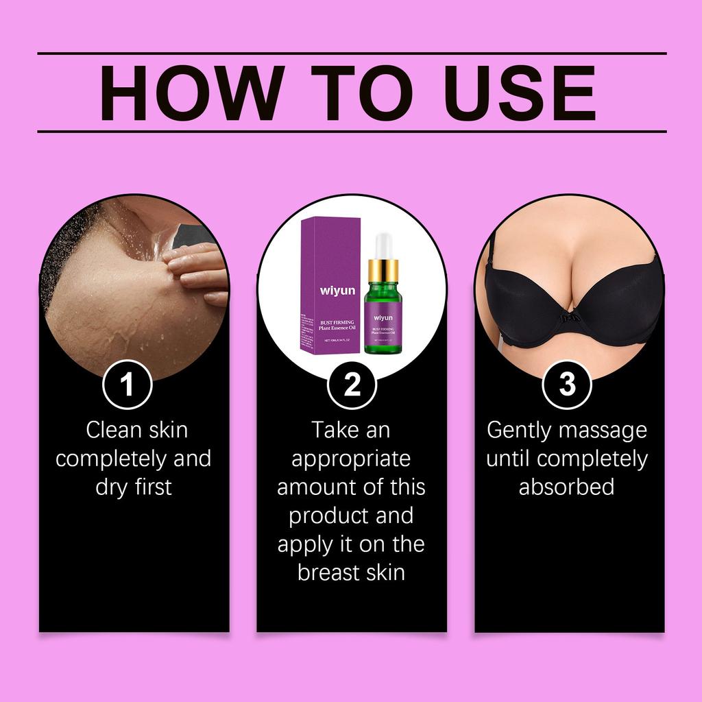 1pcs Breast Firming Natural Serum Oil Natural Breast Enhancement Oil Natural Curves Breast Enhancement Breast Nourishing Massage Oil 10ml