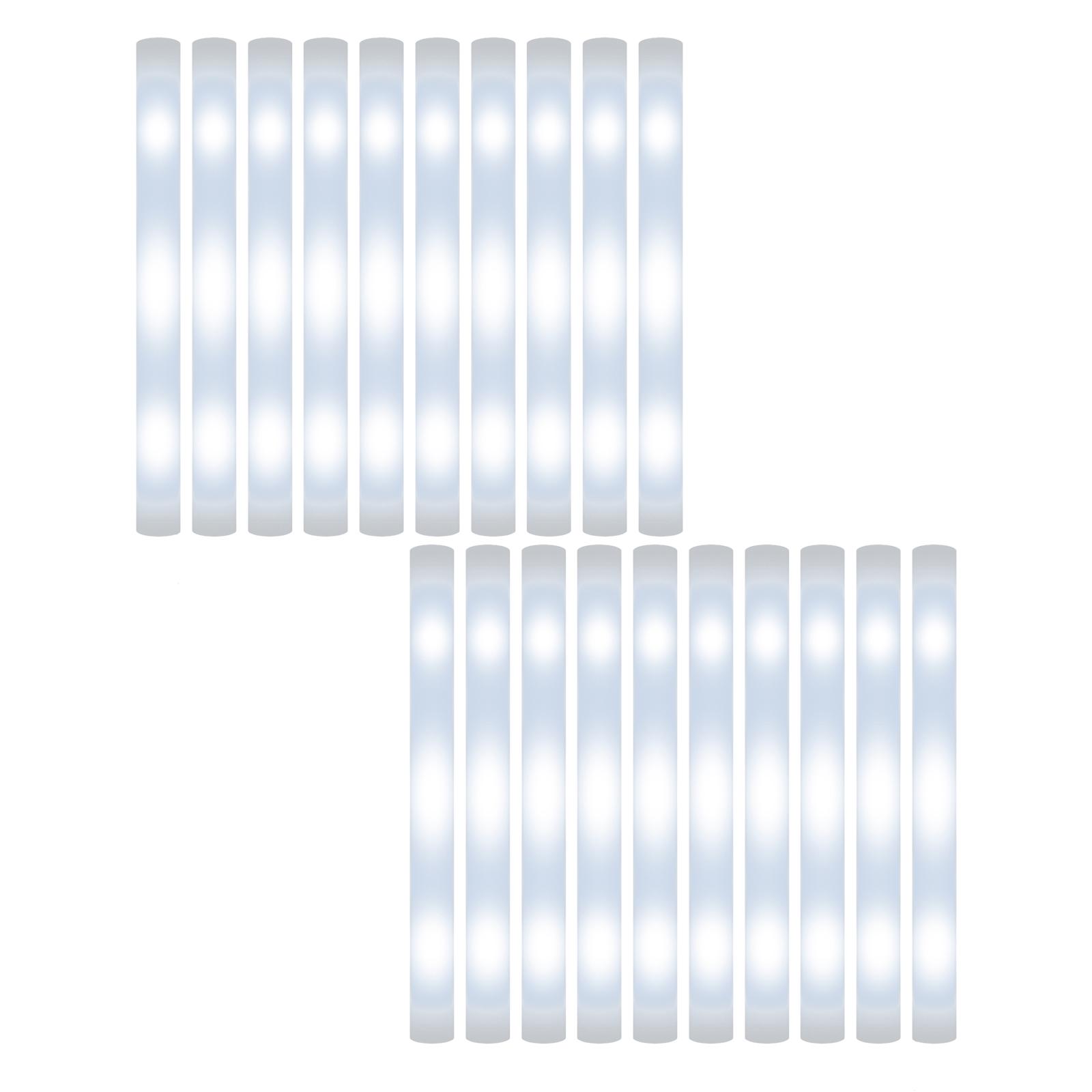 Luminous Foam Sticks, LED Glow Sticks, Bulk Pack for Birthday,