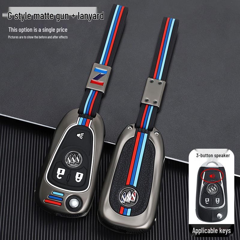 Buick Key Case for Modified Folding Keys: Compatible with Yinglang GT/XT, Junyue, Junwei, Kaiyue Models.
