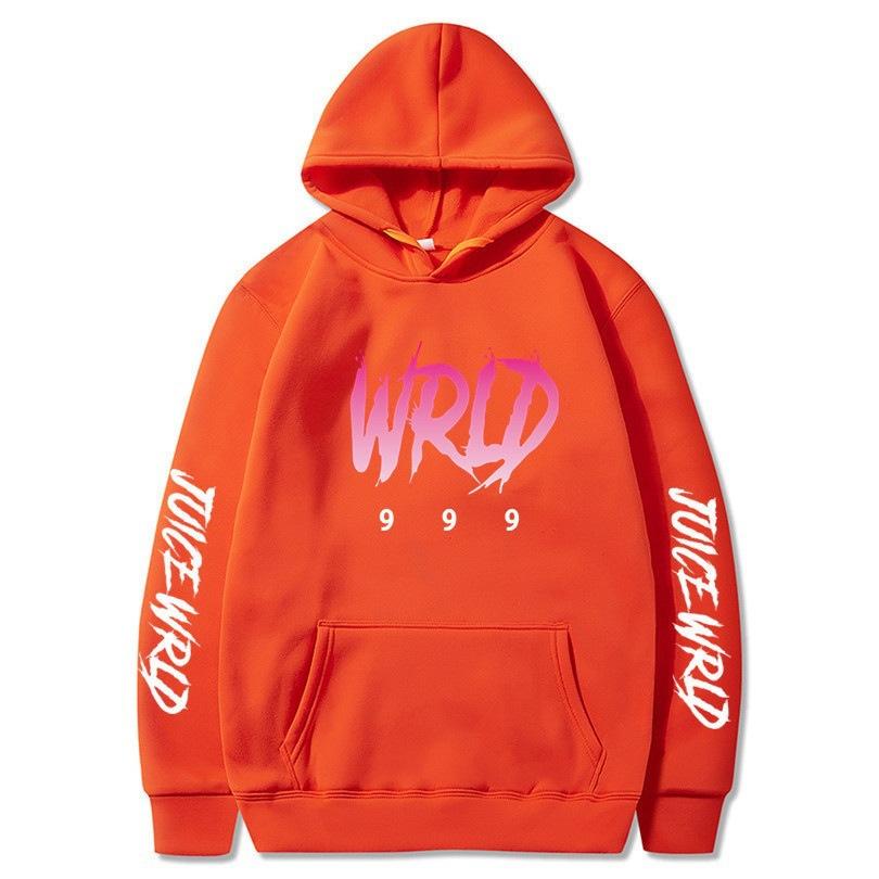 New hot sweater singer juice wrld print street popular men's and women's autumn and winter hoodie