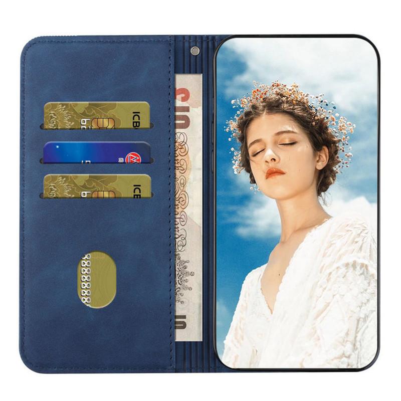 Custodia a libro per LG Velvet 5G 4G con texture in pelle, custodia portafoglio, slot per carte magnetiche LG Velvet, libro Funda per LG Velvet 2 Pro, Cover