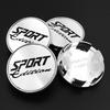 4pcs/lot 53mm O.D 48mm I.D SPORT Edition Car Wheel Center Caps Rim Hub Cap Dust-proof Cover