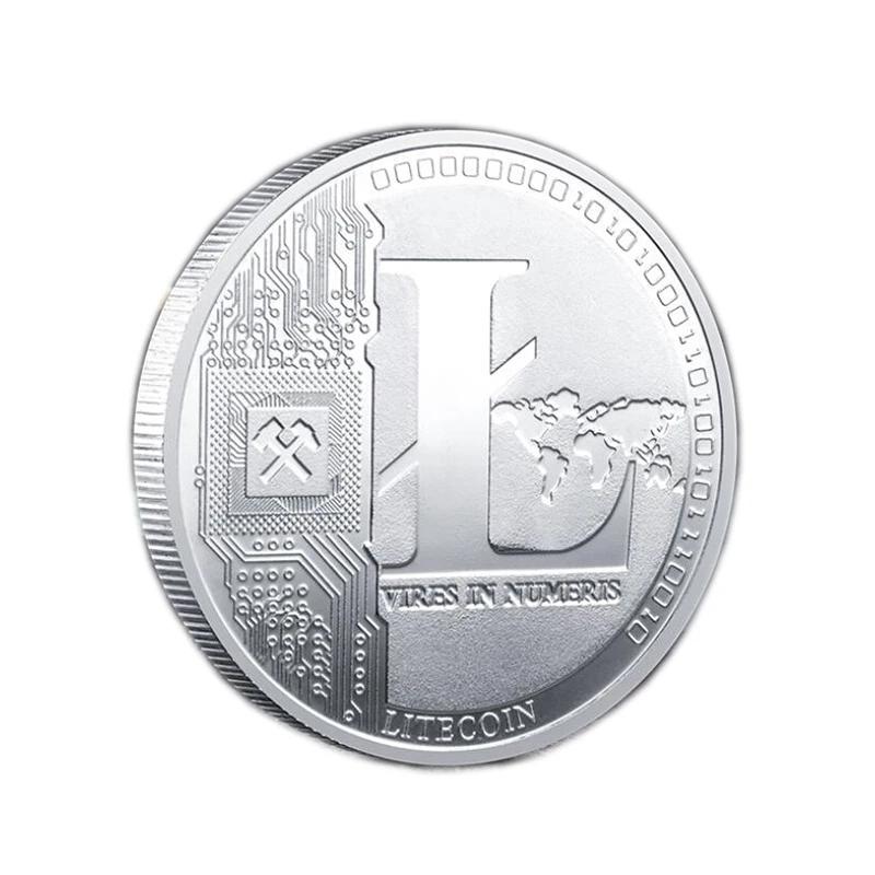 

Litecoin Coin Коллекция памятных монет Виртуальная счастливая монета Сувениры Украшения для дома Поделки Украшения для рабочего стола Отличный подарок серебряный
