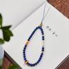 Lapis Lazuli Pearl Phone Strap Wrist Strap for Women, Anti-lost Phone Case Lanyard, Phone Chain Strap, Phone Cord