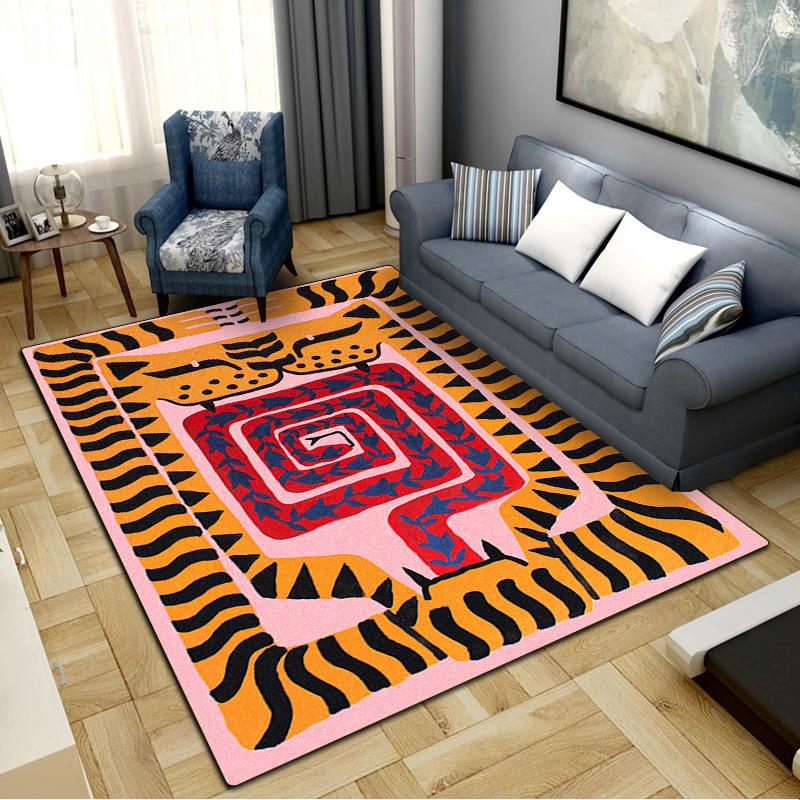 Abstract Art Carpet Rug for Living Room Bedroom Home Sofa Decoration,Kids Play Non-slip Floor Mat