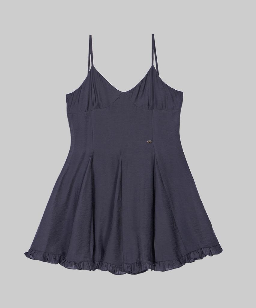 Heint Ruffle Flare Sleeveless One-Piece 2Col_Charcoal