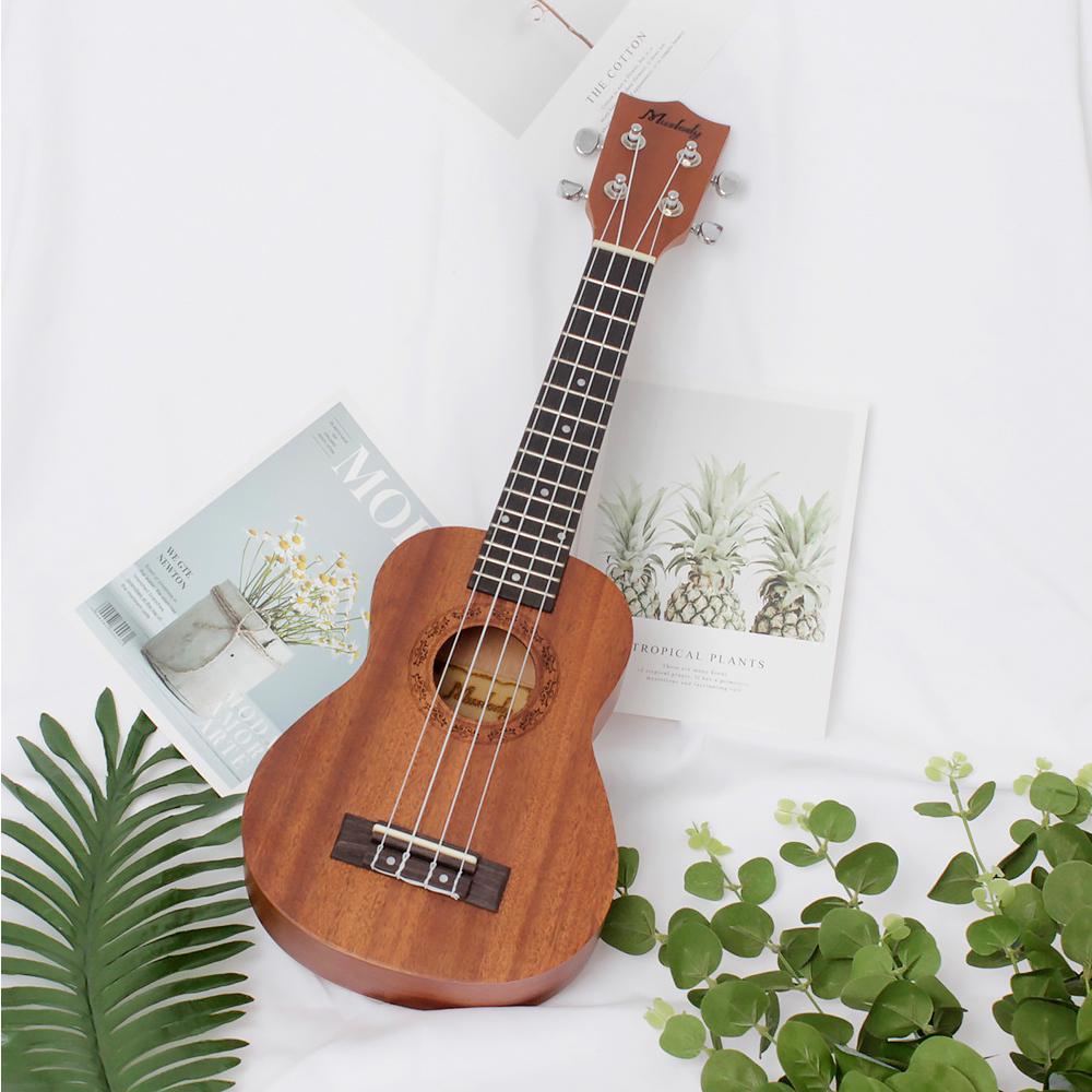 21 Inch Concert Ukulele Acoustic Hawaii Little Guitar +Tuner +Pick +Strap