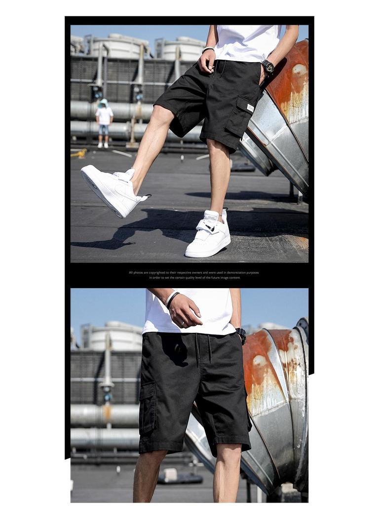 Men's Summer Korean Style Casual Sport Shorts - Trendy, Loose-Fit Beach Five-Point Pants