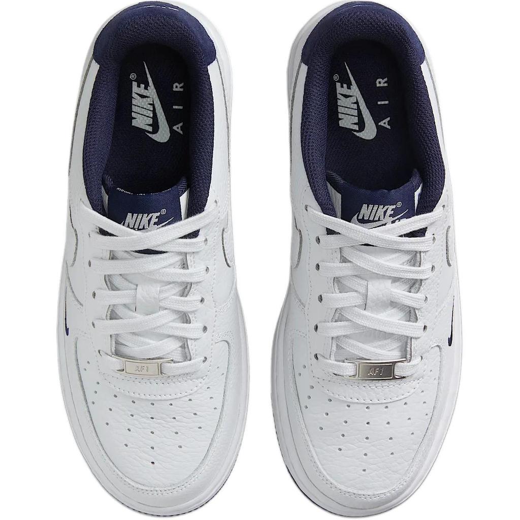 Nike Air Force 1 Low LV8 Weiß Obsidian Mini Swoosh (GS) Kinder Sneaker Photon-Dust HF0952-001