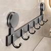 No-Drill Strong Adhesive Suction Cup Hook - Entry Door Clothes Rack