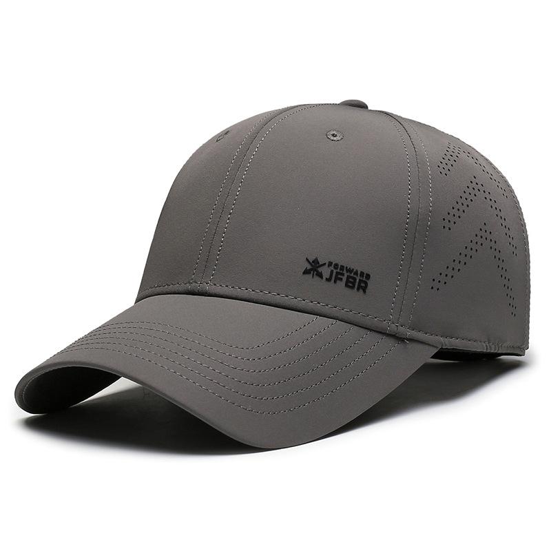 New Fashionable Hard-Brimmed Baseball Cap for Men and Women: Outdoor Sun Protection, Breathable, Perforated, Versatile Casual Cap