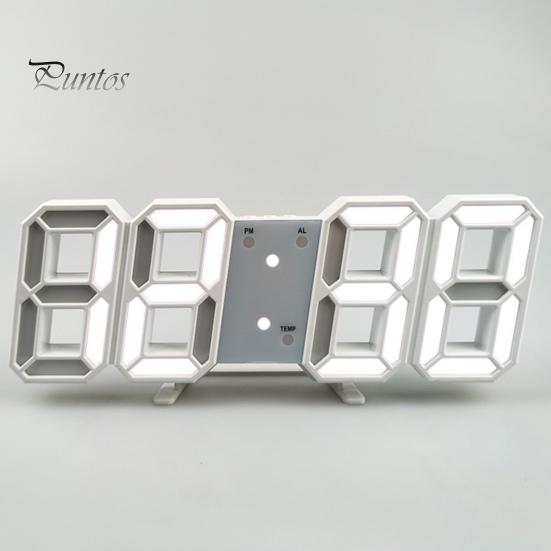 

Кумедний точний легкий електронний стіл з годинником Приліжковий електронний будильник офісне обладнання білий