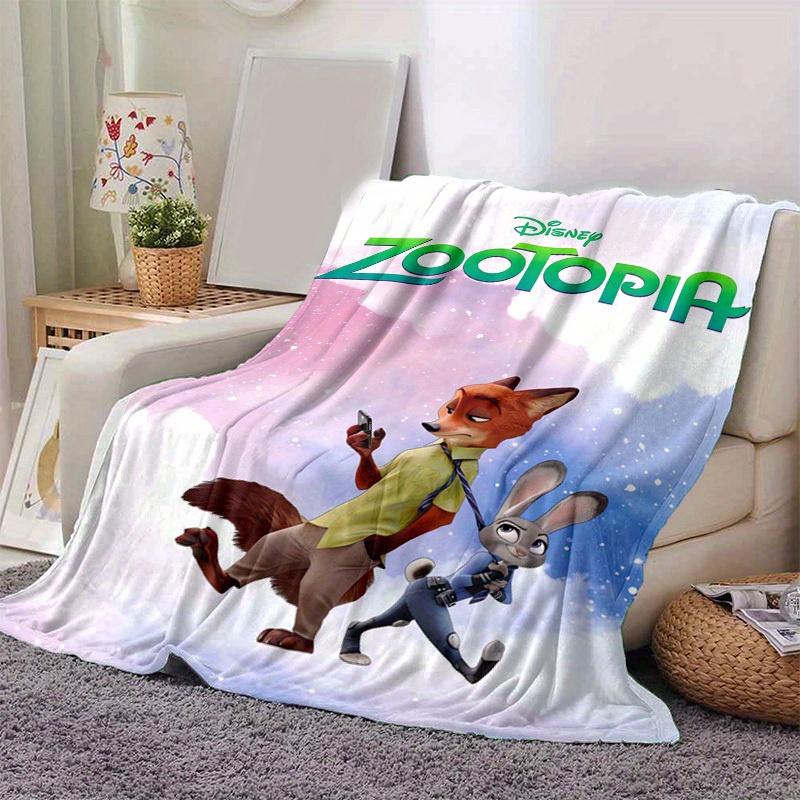 1 ks, Domácí dekorace inspirovaná Zootopií: Útulná deka Perfektní dárek do ložnice, obývacího pokoje, na cesty, kempování, do auta