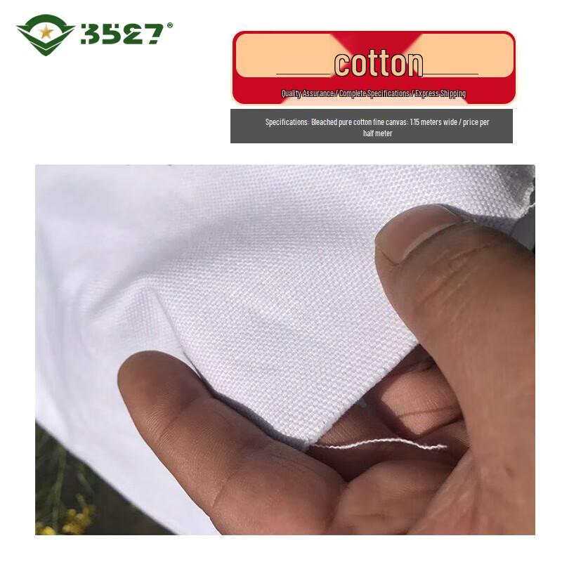 White Cotton & Poly-Blend Fabrics