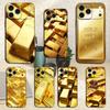 Coole Gold Art Handyhülle Für iPhone 17,16,15,14,13,12,11 Plus,Pro Max,XS,X,XR,SE,Mini,8,7,Weiche Silikon Schwarze Hülle