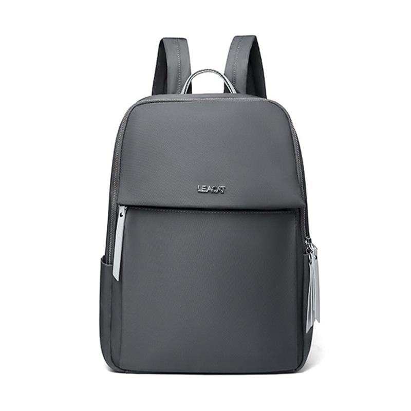 

Женский рюкзак из ткани Оксфорд, водонепроницаемый, большой вместимости, деловая сумка для ноутбука, подходит для ноутбука 15,6 дюймов, дорожный рюкзак 15 inches темно серый