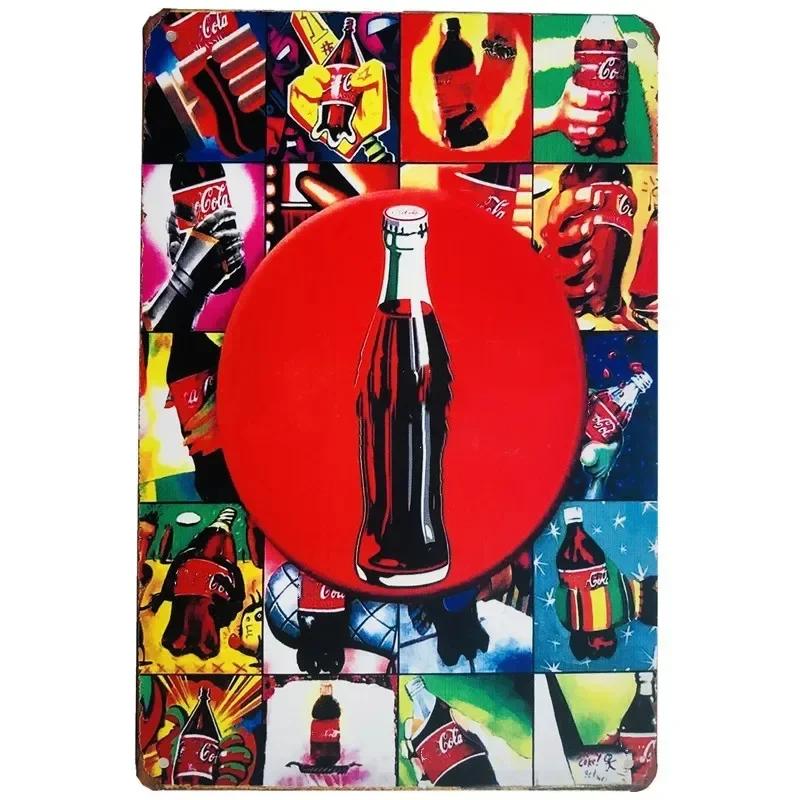 Vintage Metal Tin Signs Decor Retro Plaque Drinks Art Wall Posters for Kitchen Bar Pub Club Man Cave