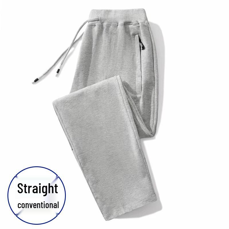 Men's Elastic Waist Fleece Sweatpants - Warm, Casual, Loose-Fit Sports Pants for Winter