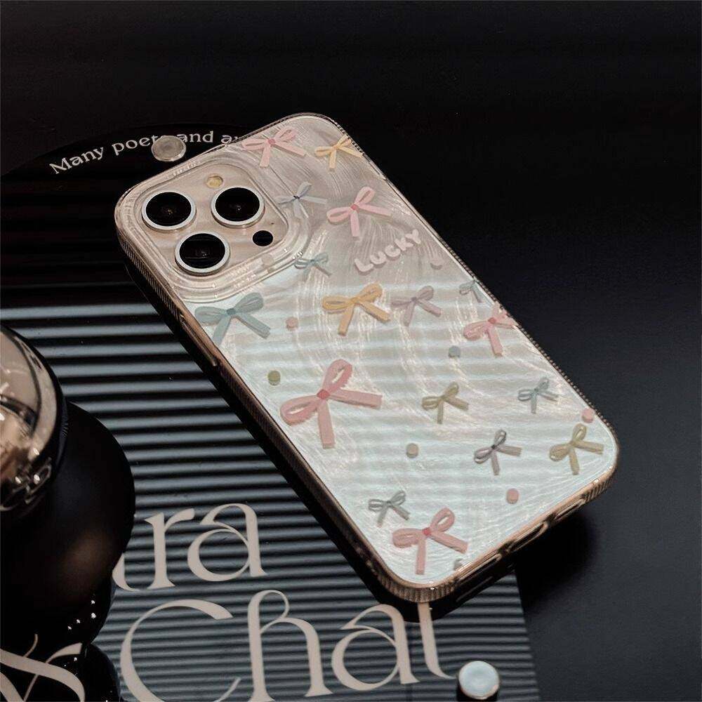 Colorful Bow Cute Butterfly Phone Case for Samsung Galaxy A17 A07 A56 A36 A26 A73 A72 A55 A54 A53 A23 A14 A13 4G 5G Back Cover