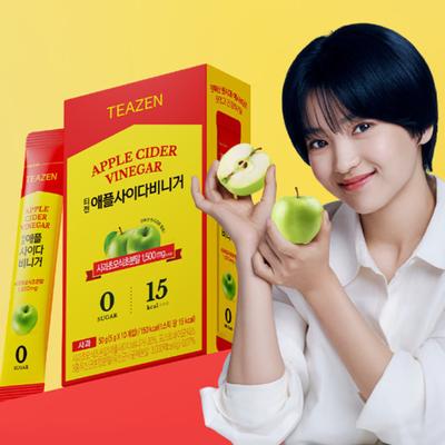 Teazen Sticks de Vinagre de Maçã Sabor Maçã Verde, 5g (9 opções)